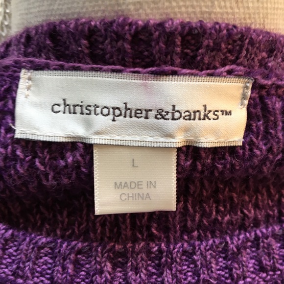 Purple sweater sz LG - Picture 7 of 11